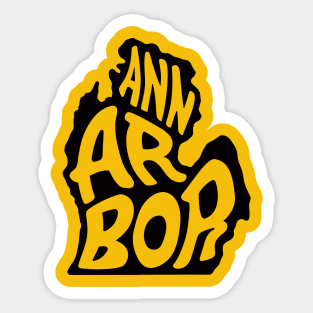 Ann Arbor - Funky Mitten Sticker